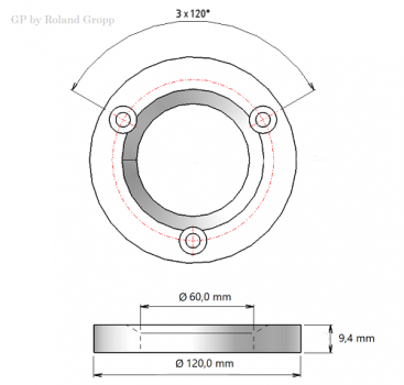 Grinding disc set GP 1202435 TICN ( VTA6S )